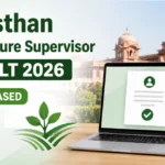 Rajasthan Agriculture Supervisor Result 2026 featured image showing result release announcement, RSSB branding, agriculture theme, and online result verification portal.